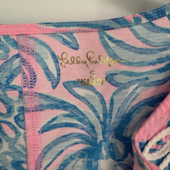 Lilly Pulitzer Dress small S pink resortwear beach preppy colorful summer modest - Picture 2 of 7